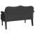 Bancă Chesterfield Negru 120.5 x 65 x 75 cm Piele artificială GartenMobel Dekor