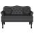 Bancă Chesterfield Negru 120.5 x 65 x 75 cm Piele artificială GartenMobel Dekor