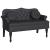 Bancă Chesterfield Negru 120.5 x 65 x 75 cm Piele artificială GartenMobel Dekor