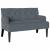 Bancă Chesterfield Gri închis 112 x 65.5 x 75 cm Catifea GartenMobel Dekor