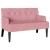 Bancă Chesterfield Roz 112 x 65.5 x 75 cm Catifea GartenMobel Dekor