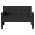 Bancă Chesterfield Negru 112 x 65.5 x 75 cm Catifea GartenMobel Dekor