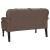 Bancă Chesterfield Maro 119.5 x 64.5 x 75 cm Piele artificială GartenMobel Dekor