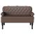 Bancă Chesterfield Maro 119.5 x 64.5 x 75 cm Piele artificială GartenMobel Dekor