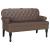 Bancă Chesterfield Maro 119.5 x 64.5 x 75 cm Piele artificială GartenMobel Dekor