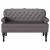 Bancă Chesterfield Gri 119.5 x 64.5 x 75 cm Piele artificială GartenMobel Dekor