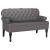 Bancă Chesterfield Gri 119.5 x 64.5 x 75 cm Piele artificială GartenMobel Dekor
