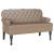 Bancă Chesterfield Cappuccino 119.5 x 64.5 x 75 cm GartenMobel Dekor