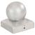 Capace stâlpi tip glob, 6 buc., 71 x 71 mm, metal galvanizat GartenMobel Dekor