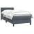 Pat box spring cu saltea, gri închis, 80x210 cm, catifea GartenMobel Dekor