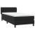 Pat box spring cu saltea, negru, 80x210 cm, catifea GartenMobel Dekor