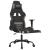 Scaun de gaming cu masaj/suport picioare, negru / taupe, textil GartenMobel Dekor