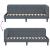 Cadru de pat colțar cu headboard Gri închis 80 x 200 cm Catifea GartenMobel Dekor