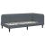 Cadru de pat colțar cu headboard Gri închis 90 x 190 cm Catifea GartenMobel Dekor