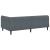 Cadru de pat colțar cu headboard Gri închis 90 x 190 cm Catifea GartenMobel Dekor