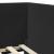 Cadru de pat colțar cu headboard Negru 100 cm x 200 cm țesătură GartenMobel Dekor