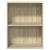 Bibliotecă cu 2 rafturi, stejar Sonoma, 60 x 30 x 76,5 cm, PAL GartenMobel Dekor