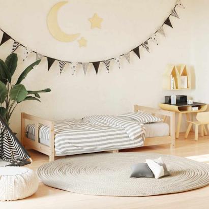 Cadru de pat pentru copii, 80x160 cm, lemn masiv de pin GartenMobel Dekor