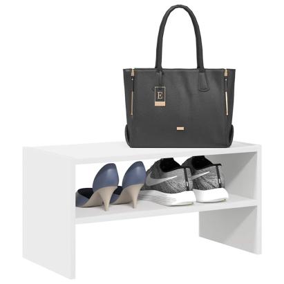 Suport pantofi stivuibil alb 60x30x30,5 cm GartenMobel Dekor