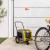 Remorcă de bicicletă pentru animale de companie Galben și gri GartenMobel Dekor