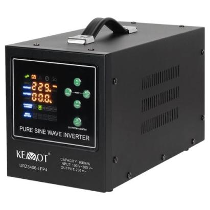 UPS Kemot pentru centrale termice, compatibil cu baterii LifePO4, 700W, 1000VA, 12V DC, URZ3406-LFP4 SafetyGuard Surveillance