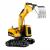 Set utilaje construction RC cu excavator si basculanta, lumini si abur, telecomanda, 3 accesorii incluse Household NewTrend