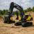 Excavator RC cu senile pentru copii, lumini si brat functional, telecomanda, incarcare USB, 32x30x12 cm Household NewTrend