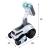 Robot rover interactiv pentru copii cu muzica, lumini, dans si invatare engleza, 19x16x11 cm, alb Household NewTrend