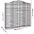 Coșuri gabion arcuite 12 buc, 200x30x180/200cm, fier galvanizat GartenMobel Dekor