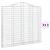 Coșuri gabion arcuite 13 buc, 200x30x180/200cm, fier galvanizat GartenMobel Dekor
