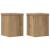 Suporturi de plante, 2 buc., stejar artizanal, 15x15x20cm, lemn GartenMobel Dekor