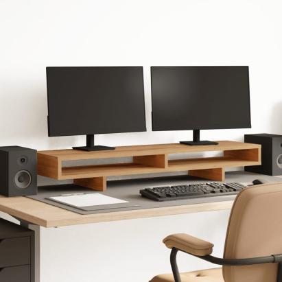 Suport monitor, stejar artizanal, 100x27x15 cm, lemn prelucrat GartenMobel Dekor