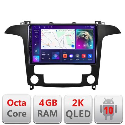 Navigatie Ford S-Max 2008-2012 C-003 Android Octa Core Ecran 2K QLED GPS 4G 4+32GB 360 KIT-003+EDT-E409-2K CarStore Technology