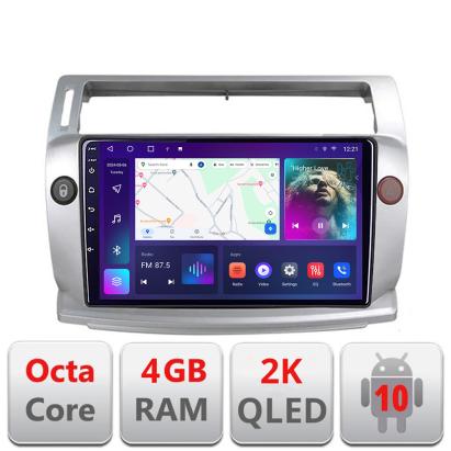 Navigatie Citroen C4 C-088 Android Octa Core Ecran 2K QLED GPS 4G 4+32GB 360 KIT-088+EDT-E409-2K CarStore Technology