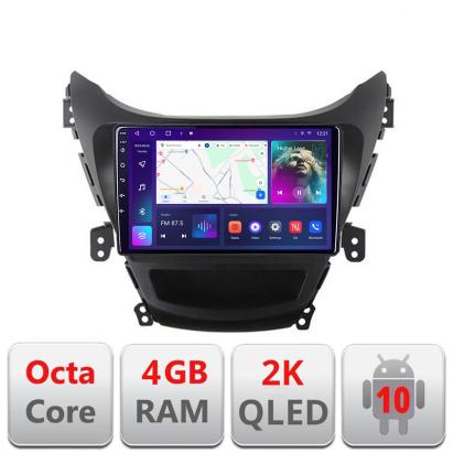 Navigatie Hyundai Elantra 2011-2013 C-092 Android Octa Core Ecran 2K QLED GPS 4G 4+32GB 360 KIT-092+EDT-E409-2K CarStore Technology