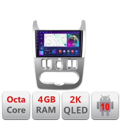 Navigatie Dacia Duster 2010-2012 C-099 Android Octa Core Ecran 2K QLED GPS 4G 4+32GB 360 KIT-099+EDT-E409-2K CarStore Technology