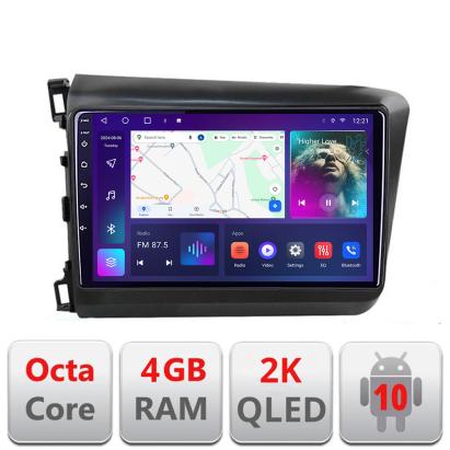 Navigatie Honda Civic Sedan C-132 Android Octa Core Ecran 2K QLED GPS 4G 4+32GB 360 KIT-132+EDT-E409-2K CarStore Technology