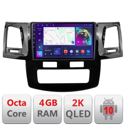 Navigatie Toyota Hilux 2008-2014 C-143 Android Octa Core Ecran 2K QLED GPS 4G 4+32GB 360 KIT-143+EDT-E409-2K CarStore Technology
