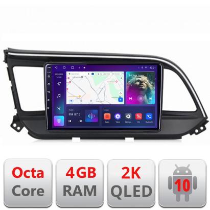 Navigatie Hyundai Elantra 2018- C-1581 Android Octa Core Ecran 2K QLED GPS 4G 4+32GB 360 KIT-1581+EDT-E409-2K CarStore Technology