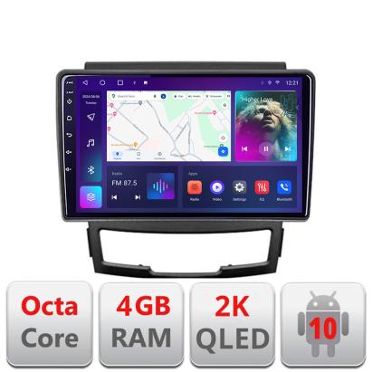 Navigatie Ssangyong Korando 2011- 2013 C-159 Android Octa Core Ecran 2K QLED GPS 4G 4+32GB 360 KIT-159+EDT-E409-2K CarStore Technology