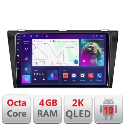 Navigatie Mazda 3 2004-2009 C-161 Android Octa Core Ecran 2K QLED GPS 4G 4+32GB 360 KIT-161+EDT-E409-2K CarStore Technology