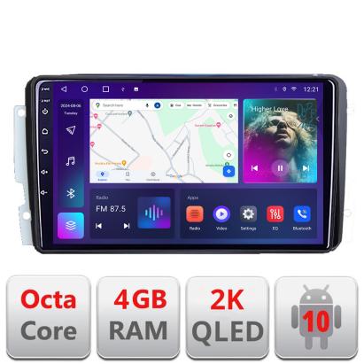 Navigatie Mercedes C 2001-2004 Vito Viano 2004-2006 C-171 Android Octa Core Ecran 2K QLED GPS 4G 4+32GB 360 KIT-171+EDT-E409-2K CarStore Technology