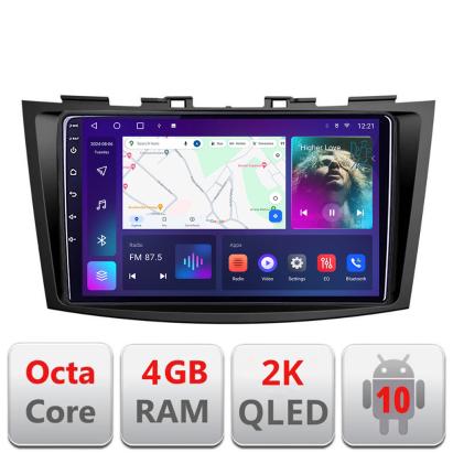 Navigatie Suzuki Swift 2010-2017 C-179 Android Octa Core Ecran 2K QLED GPS 4G 4+32GB 360 KIT-179+EDT-E409-2K CarStore Technology