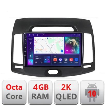 Navigatie Hyundai Elantra 2007-2011 C-2009 Android Octa Core Ecran 2K QLED GPS 4G 4+32GB 360 KIT-2009+EDT-E409-2K CarStore Technology