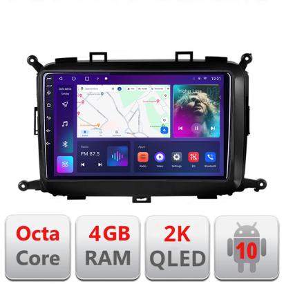 Navigatie Kia Carens 2013-2018 C-2023 Android Octa Core Ecran 2K QLED GPS 4G 4+32GB 360 KIT-2023+EDT-E409-2K CarStore Technology