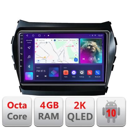 Navigatie Hyundai IX45 Santa Fe 2013-2015 C-209 Android Octa Core Ecran 2K QLED GPS 4G 4+32GB 360 KIT-209+EDT-E409-2K CarStore Technology