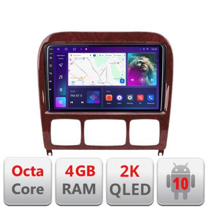 Navigatie Mercedes Clasa S 1998-2005 C-220 Android Octa Core Ecran 2K QLED GPS 4G 4+32GB 360 KIT-220+EDT-E409-2K CarStore Technology