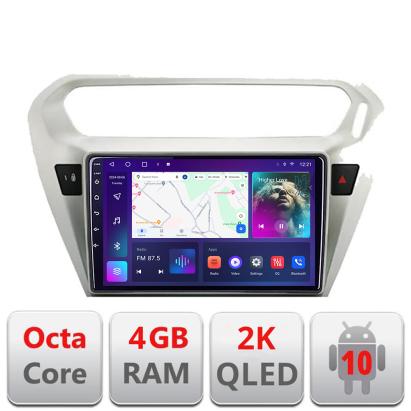 Navigatie Peugeot 301 Citroen C-Elisee C-301 Android Octa Core Ecran 2K QLED GPS 4G 4+32GB 360 KIT-301+EDT-E409-2K CarStore Technology