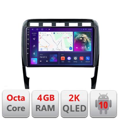 Navigatie Porsche Cayenne 2002-2011 C-443 Android Octa Core Ecran 2K QLED GPS 4G 4+32GB 360 KIT-443+EDT-E409-2K CarStore Technology