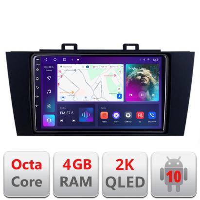 Navigatie Subaru Outback 2014-2019 sau Subaru XV 2017-2018 C-OUTBACK5 Android Octa Core Ecran 2K QLED GPS 4G 4+32GB 360 KIT-OUTBACK5+EDT-E409-2K CarStore Technology